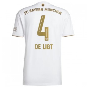 Virallinen pelipaita FC Bayern München De Ligt 4 Vieras 2022-23 Lyhythihainen - Miesten